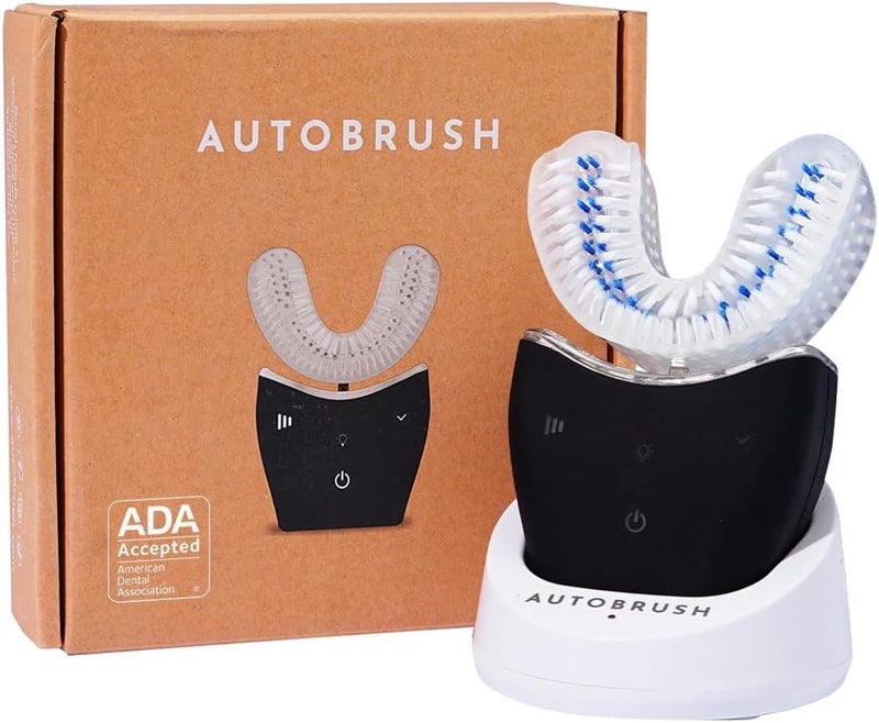 AutoBrush Sonic Pro Electric Toothbrush – Only ADA Accepted U-Shaped Brush, Clinically Proven Up to 5.1X Better Cleaning, 30-Second Full Mouth 360 Clean, Rechargeable, Waterproof, Black, Men's Regular - Image 1